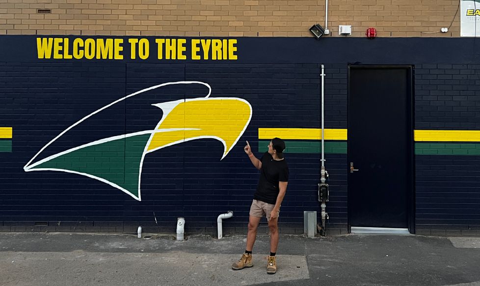 Eagles- hand painted logo