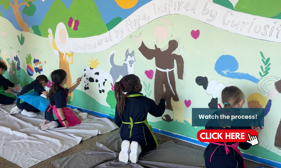 St Francis of Assisi school mural adelaide